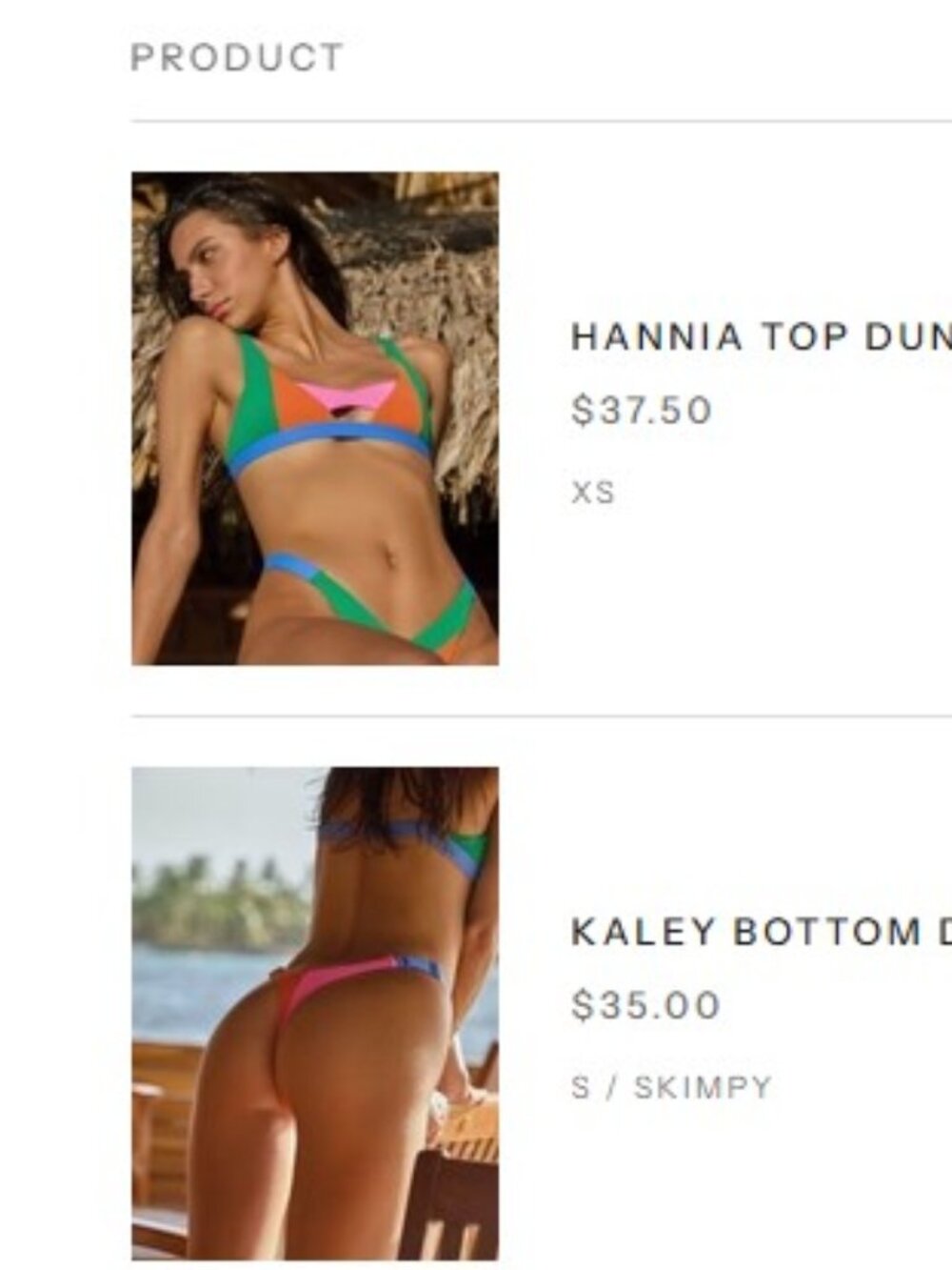 One One Dunmore Bikini NWT